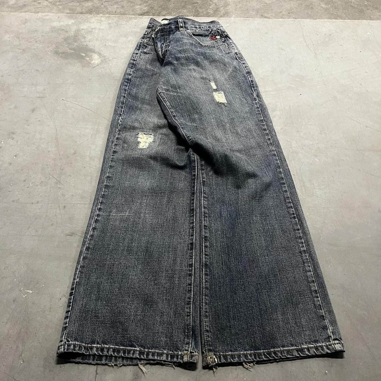 Shady Ltd × Vintage Vintage Y2K Baggy Shady ltd Y2K Medium Wash Denim Jeans Size US 34 / EU 50 - 3 Thumbnail