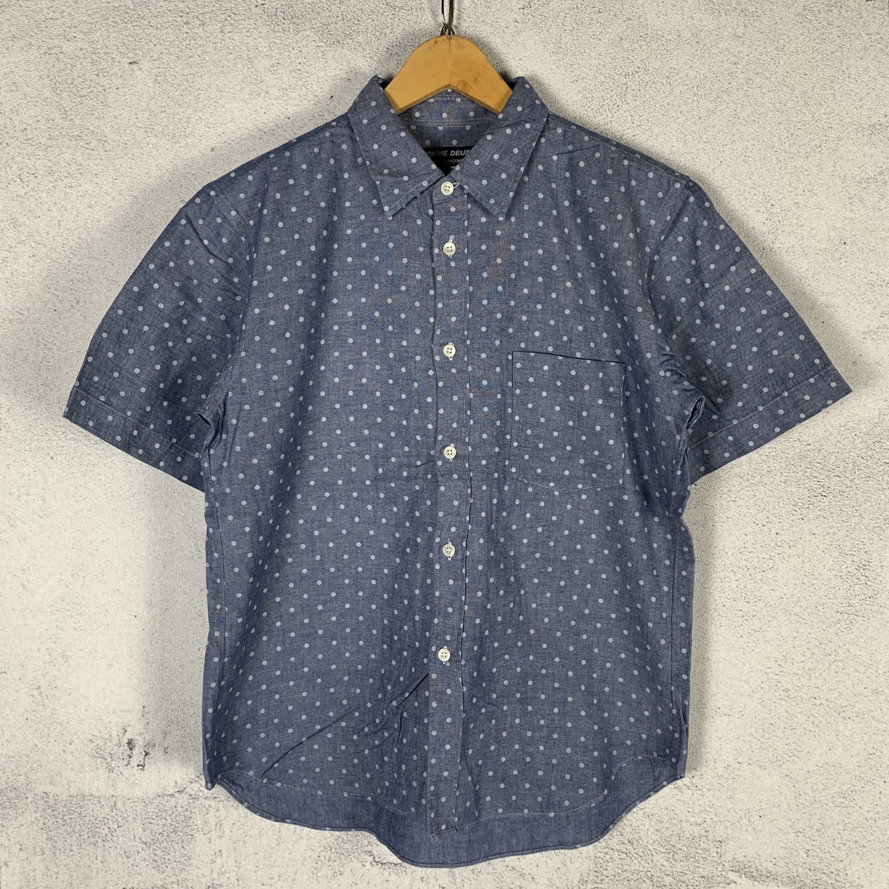 Comme des Garcons HOMME DEUX Comme Des Garcons Polkadot Chambray Shirt Size US S / EU 44-46 / 1 - 1 Thumbnail