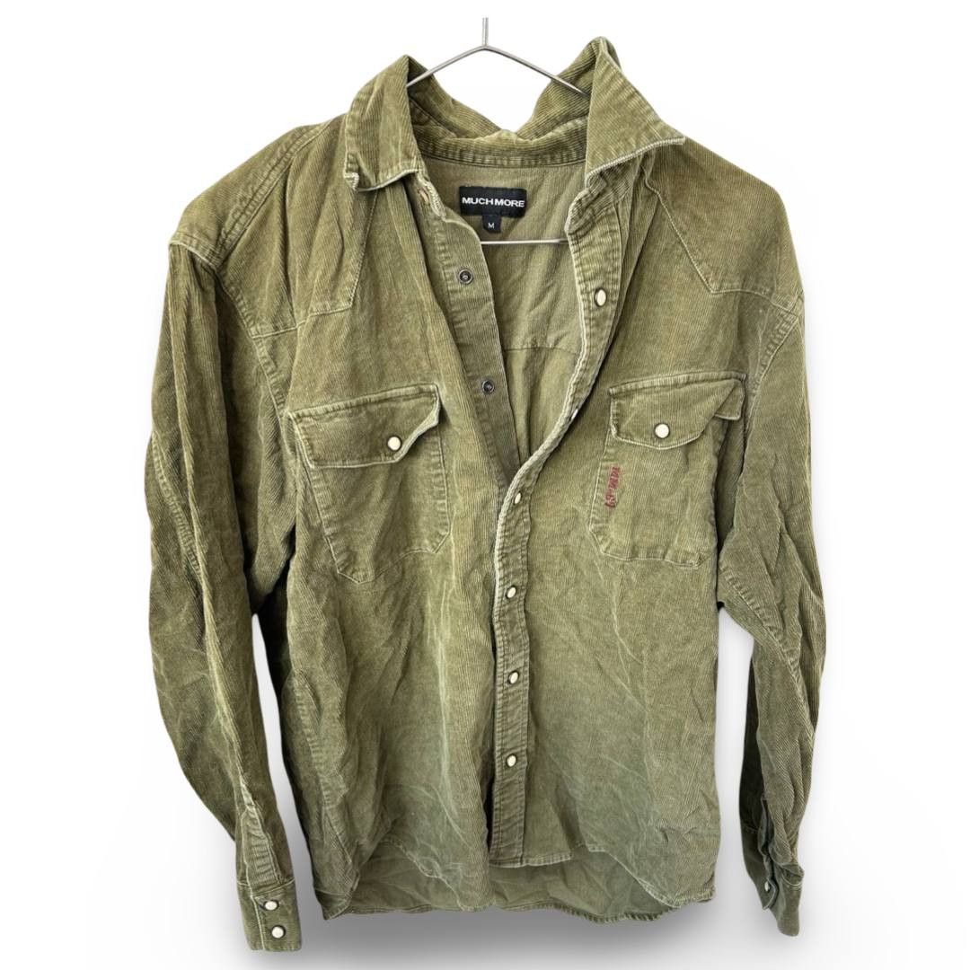 Vintage Much More corduroy shirt #691 Size US M / EU 48-50 / 2 - 1 Thumbnail