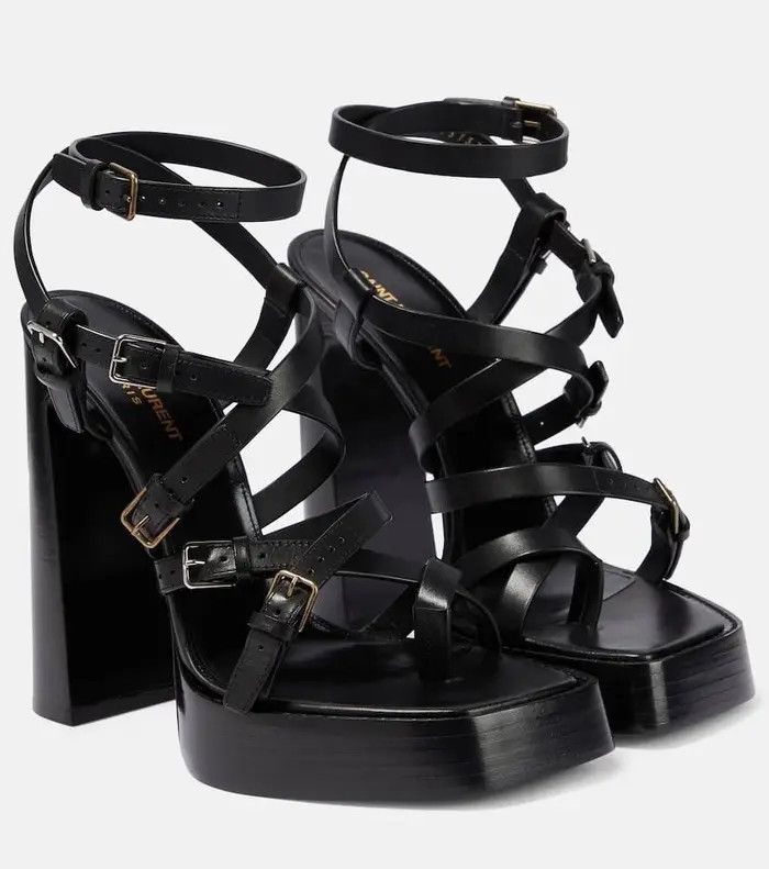 o1bcso1str1124 Platz Platform Sandals in Black
