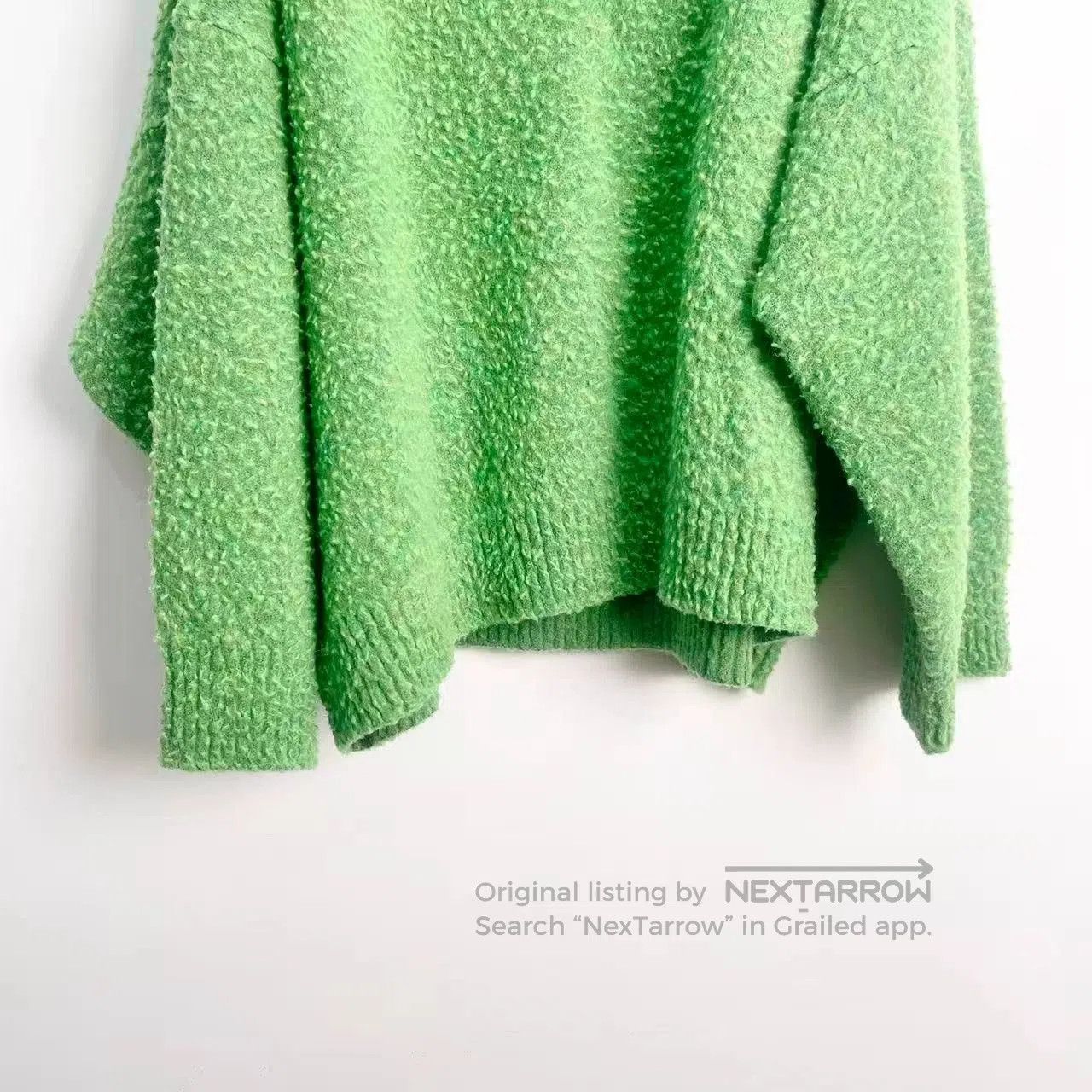 Loewe LOEWE SS23 Green V-Neck Sweater. Size US S / EU 44-46 / 1 - 3 Thumbnail