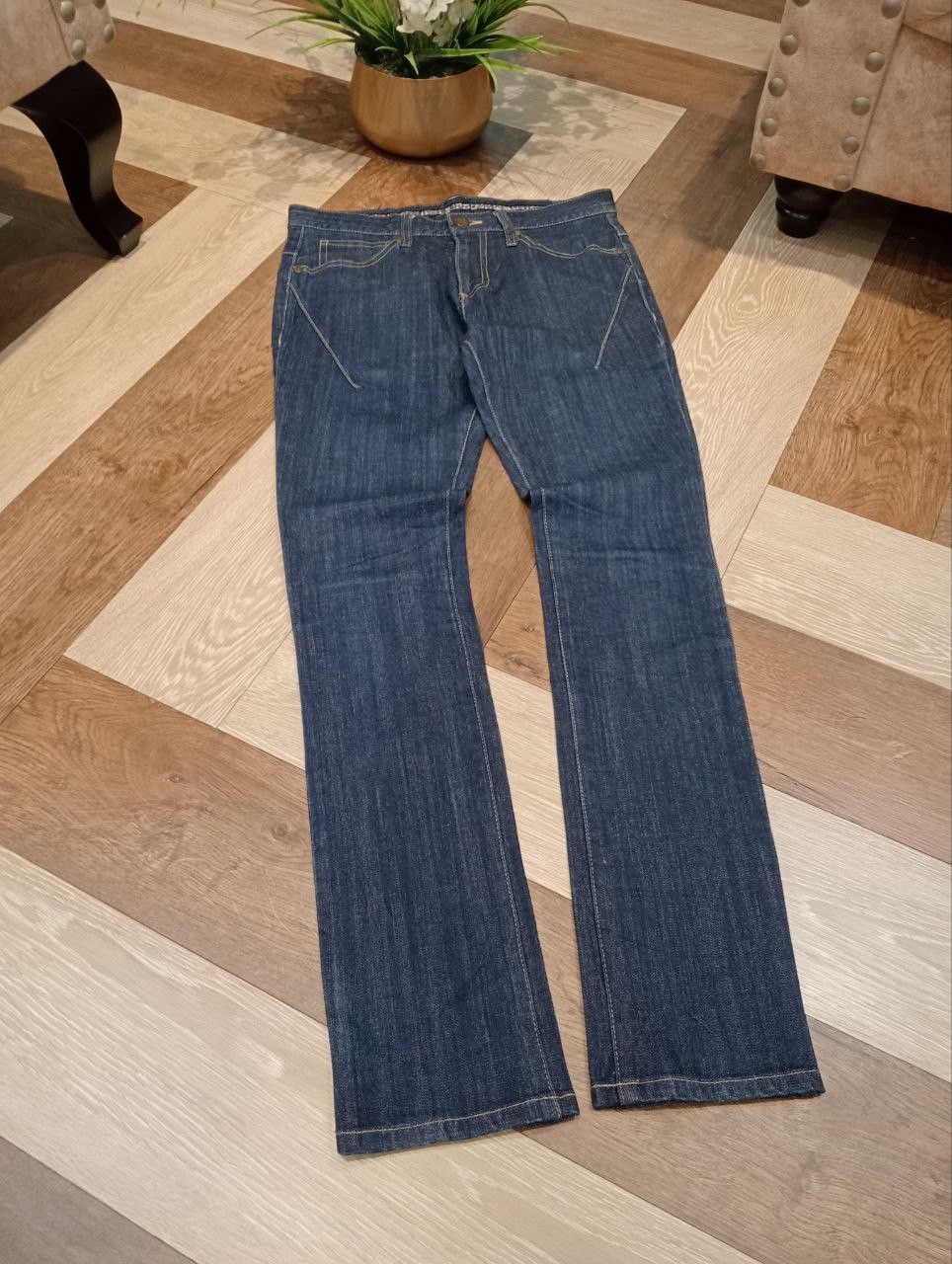 Number (N)ine NUMBER NINE JAPAN INDIGO STRETCH DENIM PANTS Size US 30 / EU 46 - 3 Thumbnail