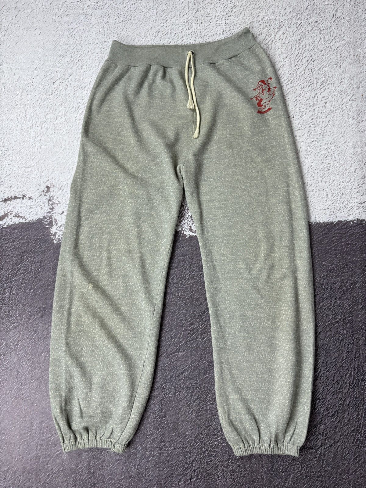 Japanese Brand Vintage 70s 80s Rare Japanese style grey rare sweatpants Size US 34 / EU 50 - 1 Thumbnail