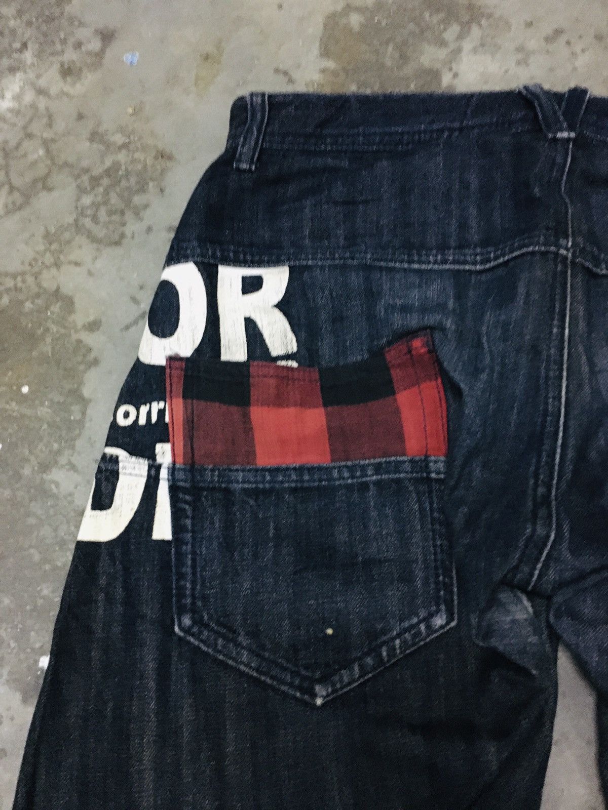 If Six Was Nine × Japanese Brand × Le Grande Bleu (L.G.B.) Sorridere Punk Gothic Distressed Jeans (15) Size US 31 - 13 Thumbnail