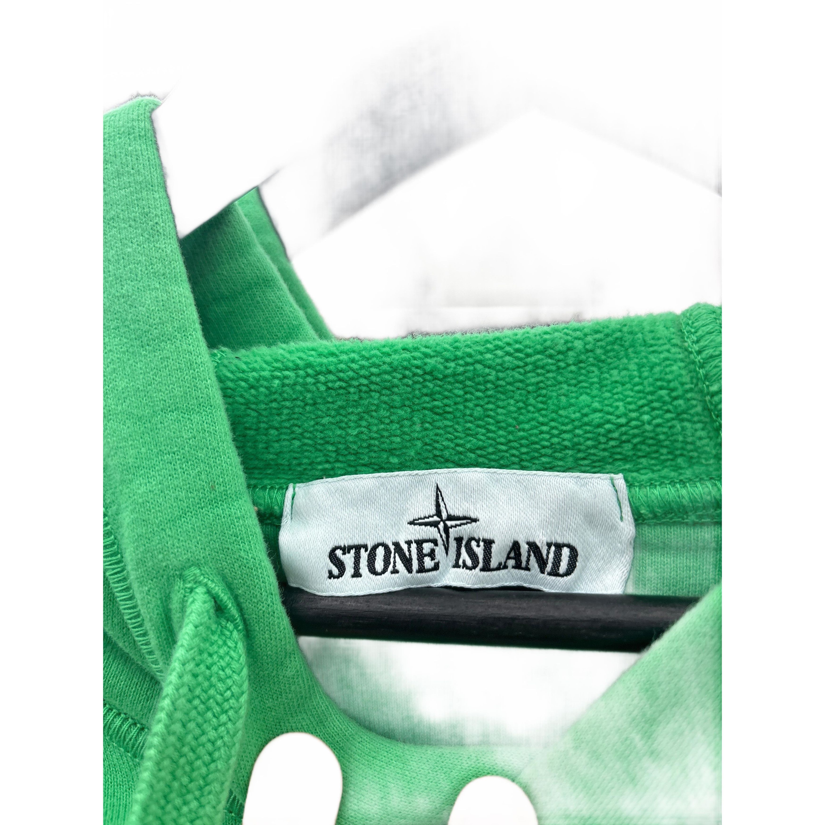 Stone Island Stone Island Cotton Fleece Hooded Sweater Light Green Size US XL / EU 56 / 4 - 2 Thumbnail