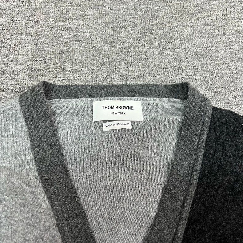 Thom Browne Thom Browne Knitted cardigan with patchwork Size US XL / EU 56 / 4 - 5 Thumbnail