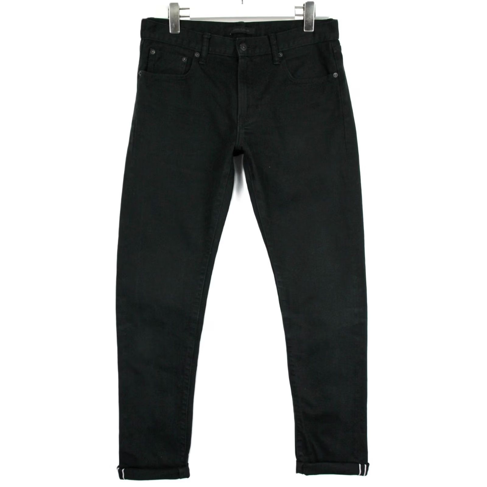 Uniqlo Uniqlo Jeans Men's W31/L34 Selvedge Slim Fit Zip Fly Denim Black Size US 31 - 2 Thumbnail