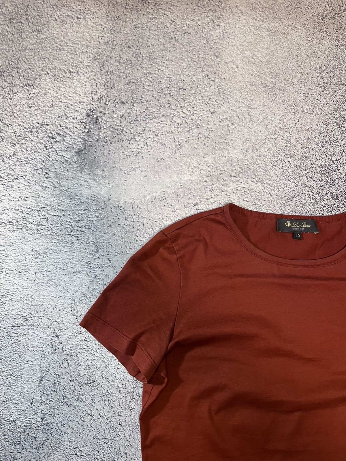 Loro Piana Loro Piana 2 Women T- Shirt Burnt Orange Cotton Knit Size 40 Size S / US 4 / IT 40 - 7 Thumbnail