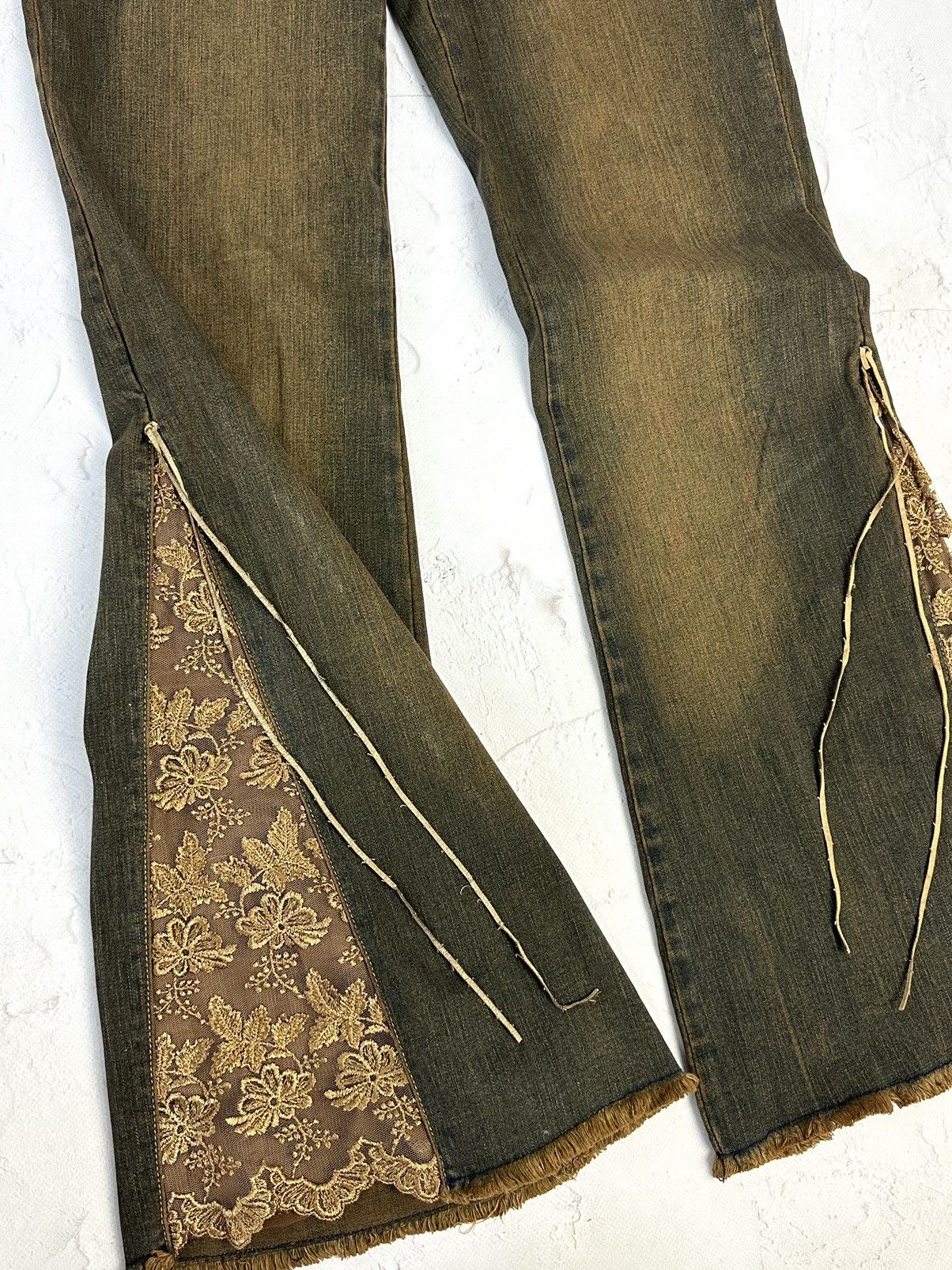 Beauty Beast × If Six Was Nine × Vintage Vintage Flared Washed Jeans Size 28" / US 6 / IT 42 - 6 Thumbnail