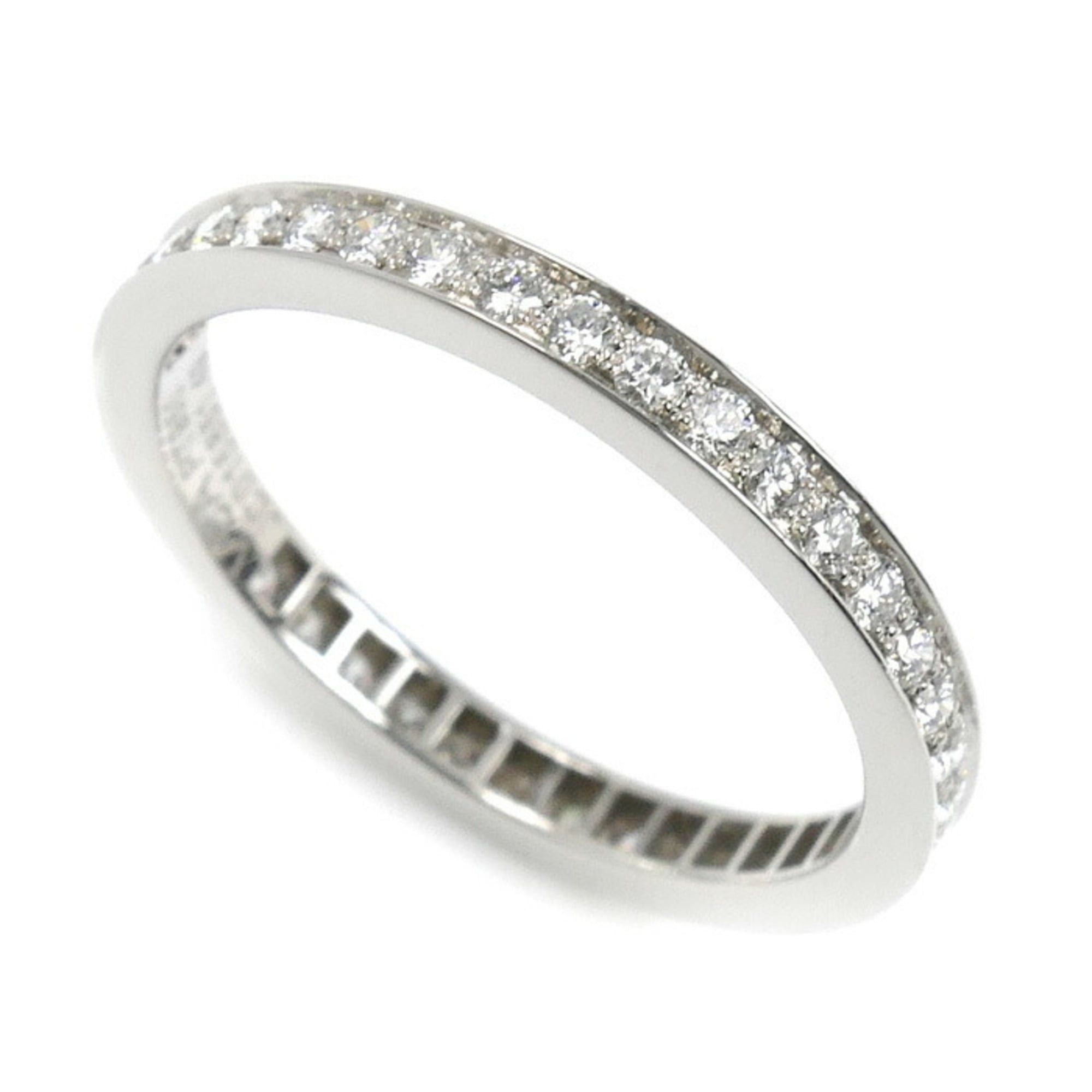 Van Cleef & Arpels Van Cleef & Arpels Pt950 Platinum Romance Eternity Ring VCARPJMJ00 with Diamonds, Size 9, 49mm, 2.2g, Women's Size ONE SIZE - 1 Thumbnail