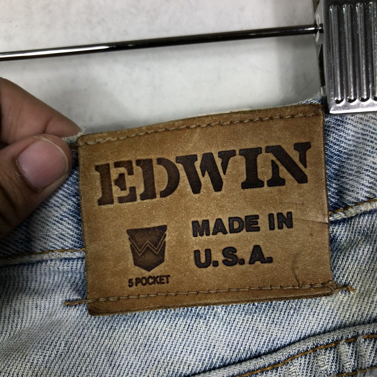 Japanese Brand 🔥70’s True Vintage Distressed Denim Jeans Edwin Made In Usa Size US 30 / EU 46 - 15 Thumbnail