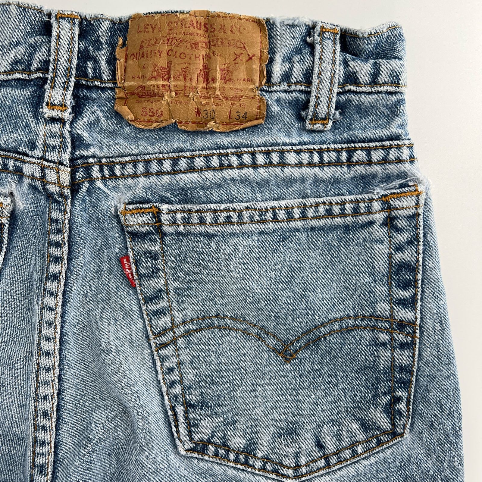 Levi's 90s Levi’s 550 relaxed fit jeans 1990s vintage Size US 30 / EU 46 - 3 Thumbnail