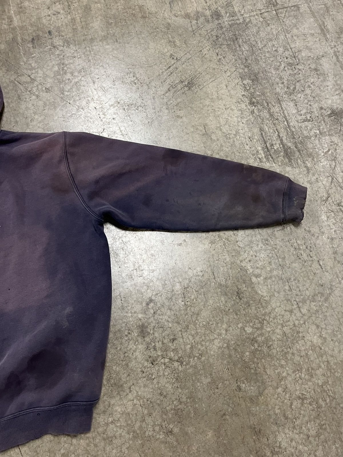 Carhartt × Vintage Carhartt vintage sun faded and distressed navy hoodie rare Size US L / EU 52-54 / 3 - 6 Thumbnail