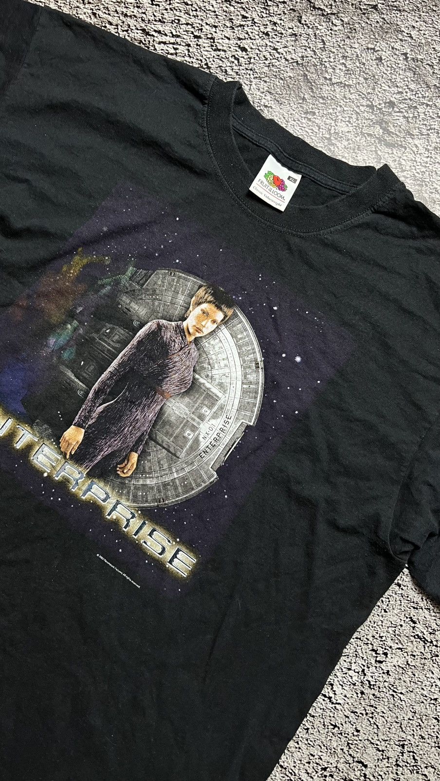 Fruit Of The Loom 2002 paramount pictures star trek enterprise tee Size US XL / EU 56 / 4 - 2 Thumbnail