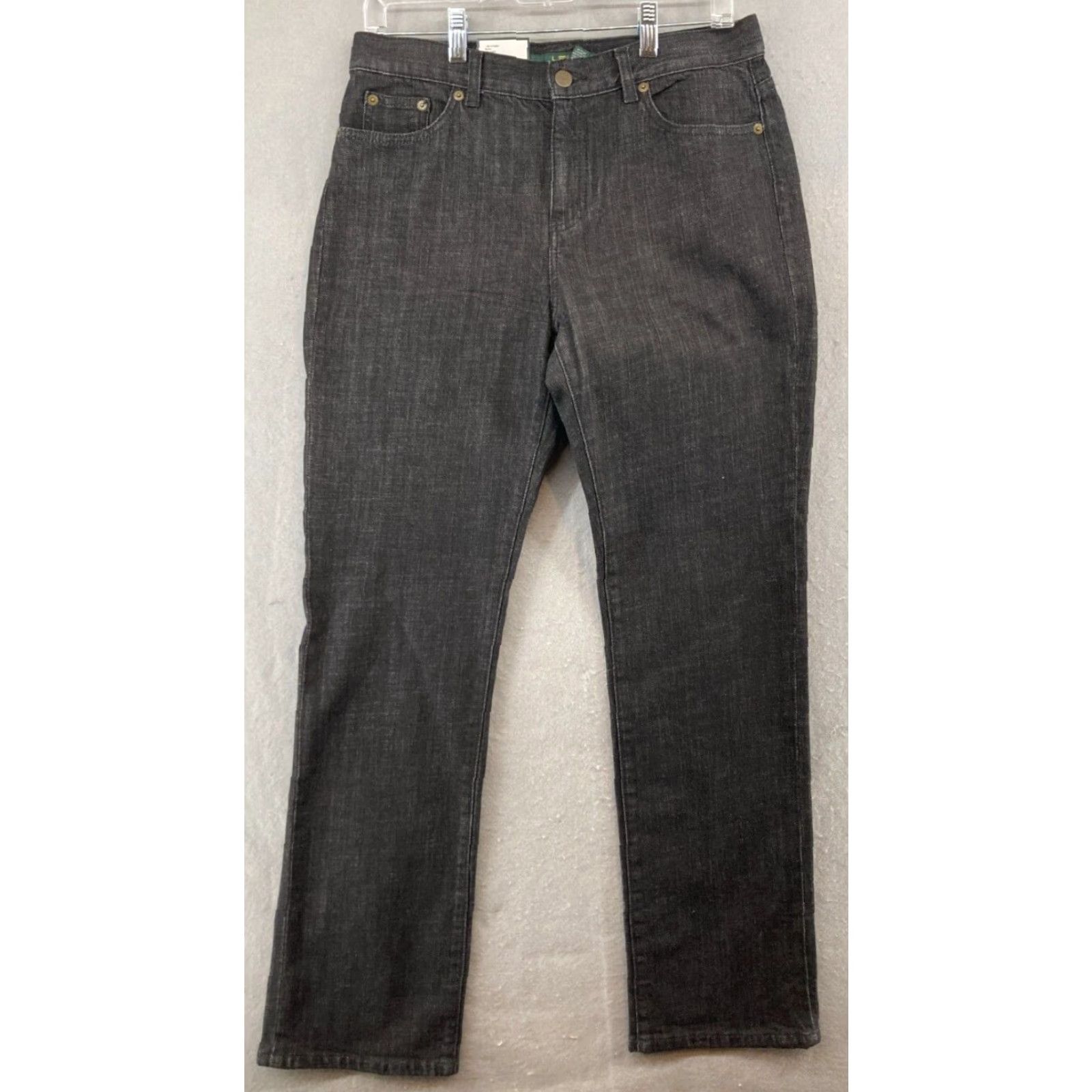 Ralph Lauren Lauren Ralph Lauren Jeans Womens 6 Black NWT Classic Straight Stretch Size 28" / US 6 / IT 42 - 2 Thumbnail