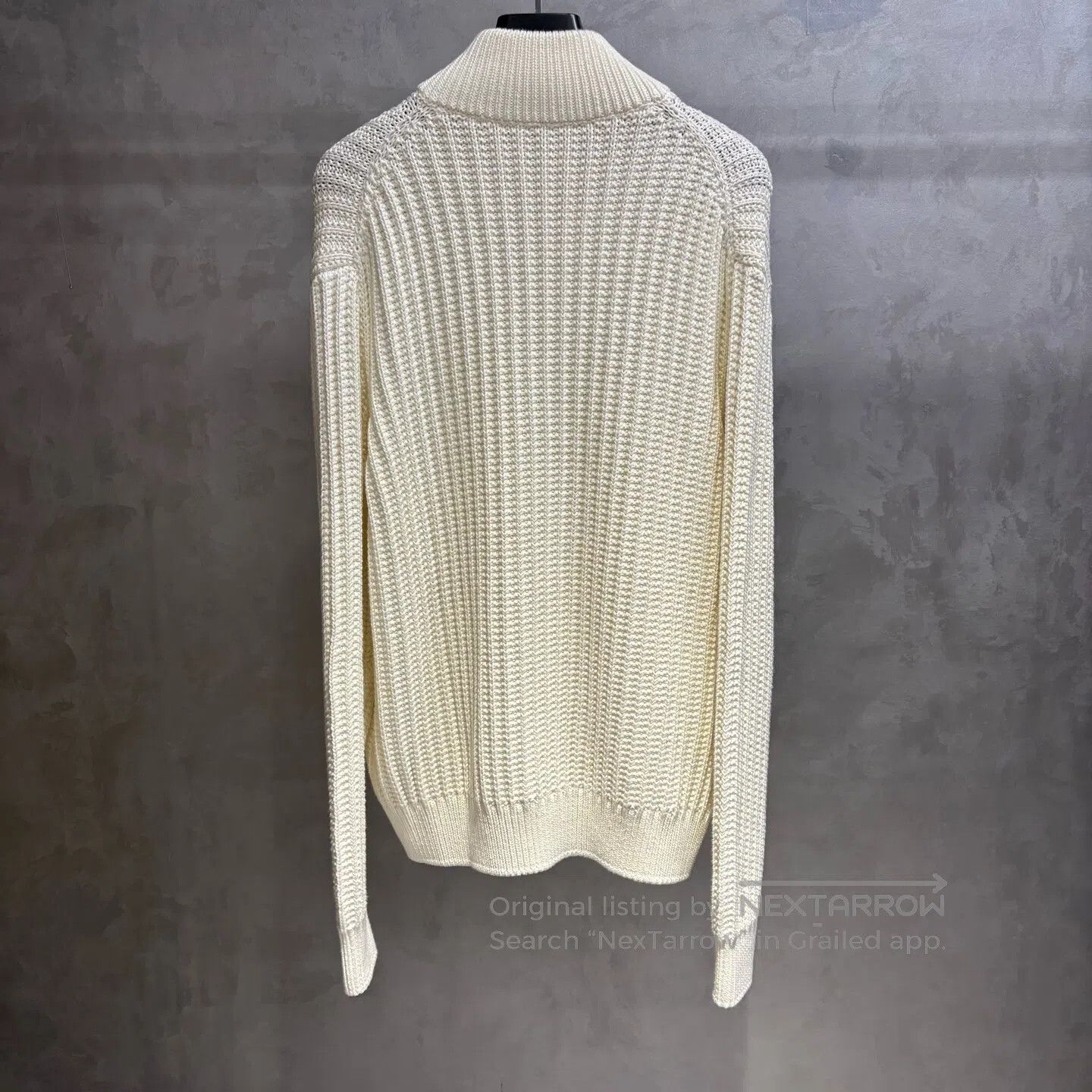 Loro Piana LORO PIANA Rohr Pilot Long-Sleeved Cashmere Sweater with S Size US M / EU 48-50 / 2 - 5 Thumbnail