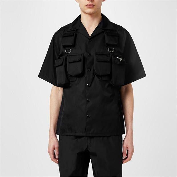 Prada PRADA Short-Sleeved Re-Nylon Shirt Size US L / EU 52-54 / 3 - 2 Thumbnail