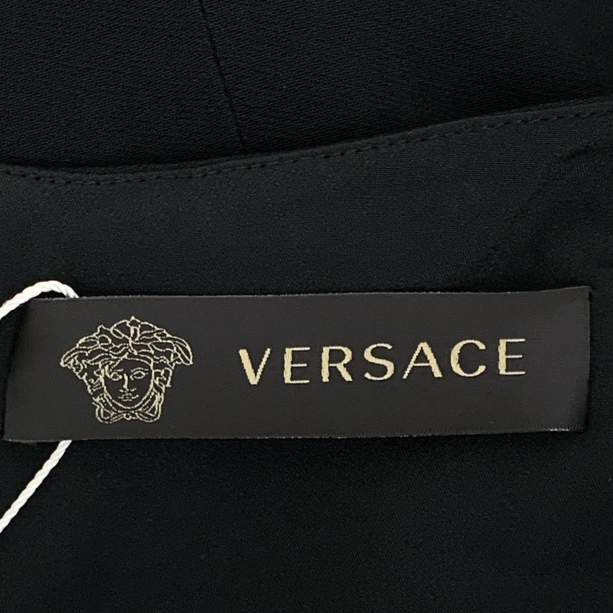 Versace Versace Black Studded V-neck Five-sleeve Dress K26WX Size S / US 4 / IT 40 - 5 Thumbnail