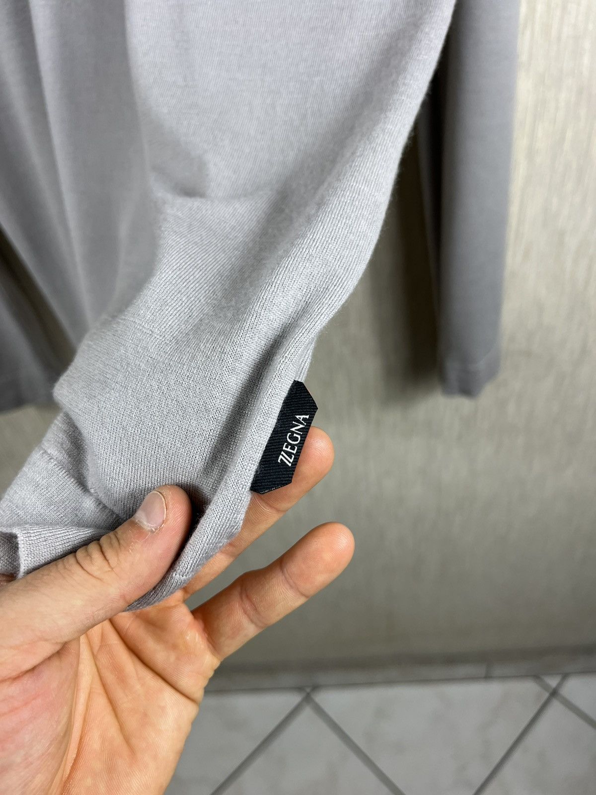 Ermenegildo Zegna Ermenegildo Zegna wool thin sweater avant garde old money Size US L / EU 52-54 / 3 - 7 Thumbnail