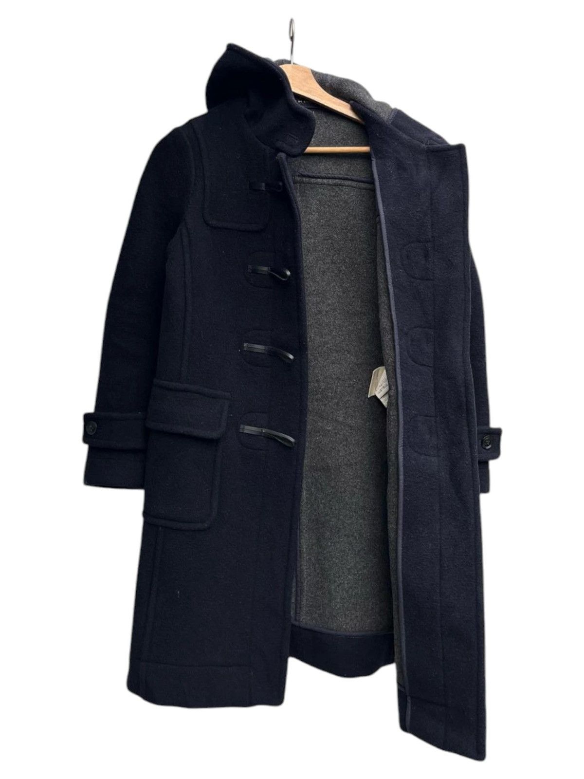 Designer × Parka London Caliburn Duffle Coat Navy Made in England Size XS / US 0-2 / IT 36-38 - 3 Thumbnail