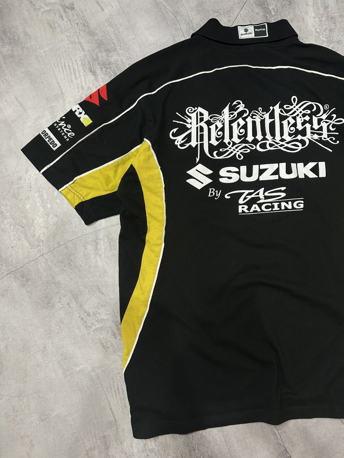 Vintage Vintage Racing Polo Shirt Suzuki Relentless y2k style Size US M / EU 48-50 / 2 - 7 Thumbnail