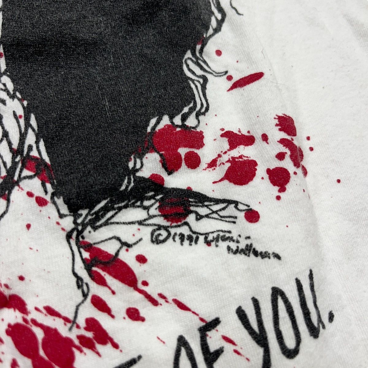 Fruit Of The Loom × Vintage 80s Charles Manson I’m In Each & Every One of You Tee Size US L / EU 52-54 / 3 - 3 Thumbnail