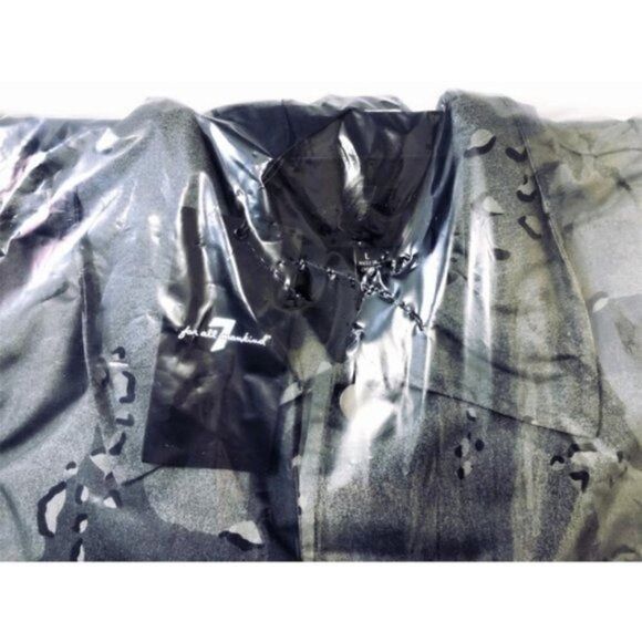 7 For All Mankind 7 For All Mankind Mens Gray Camo Hooded Button Front Light A Size US L / EU 52-54 / 3 - 6 Thumbnail