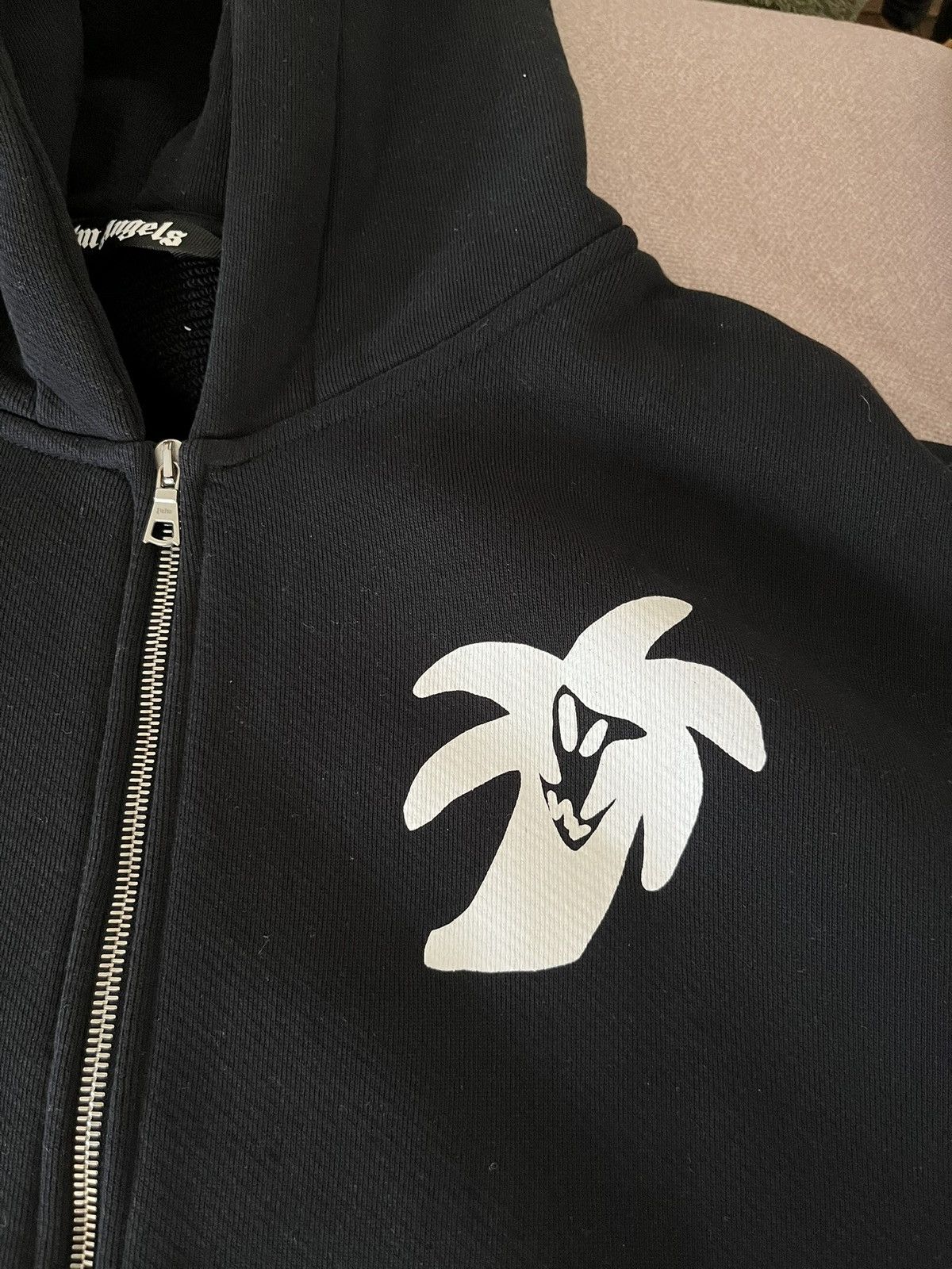 Palm Angels Palm Angels logo-print zip-up hoodie OVERSIZED - size XXXL Size US XXL / EU 58 / 5 - 6 Thumbnail