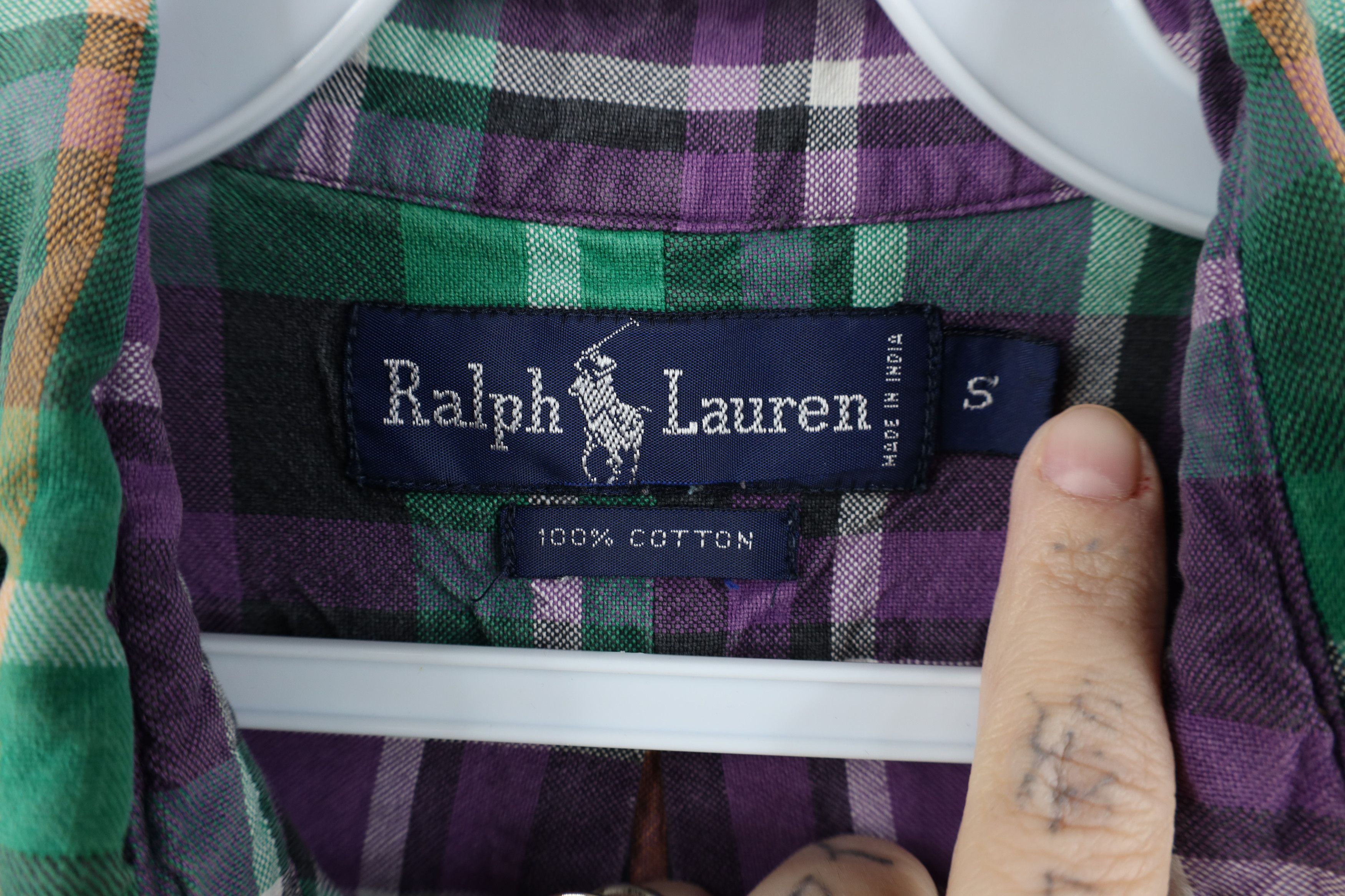 Polo Ralph Lauren Vintage 80s 90s Ralph Lauren Madras Plaid Button Down Shirt Size US S / EU 44-46 / 1 - 8 Thumbnail