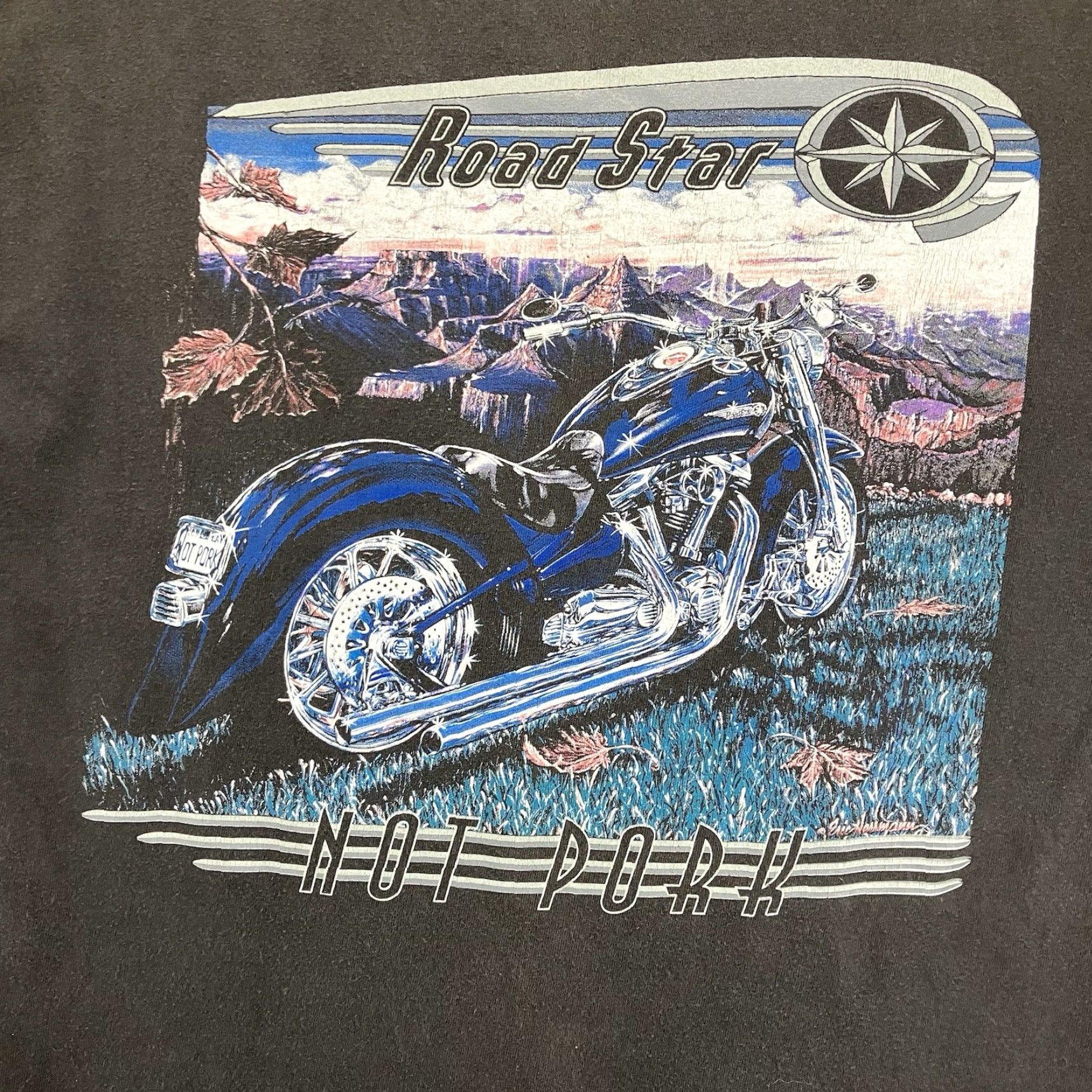 Yamaha VINTAGE Yamaha Motorcycle T-Shirt Men Small Black 90s Biker Eric Herrmann Oversized Size US S / EU 44-46 / 1 - 4 Thumbnail