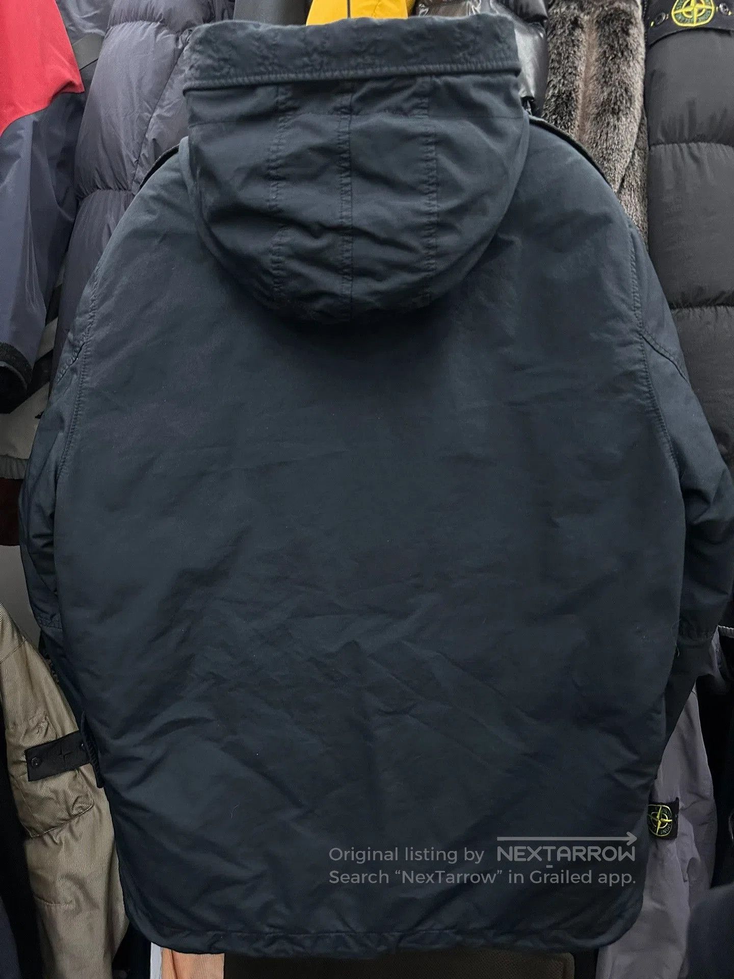Stone Island Stone Island Navy Hooded Down Jacket. Size US XL / EU 56 / 4 - 2 Thumbnail