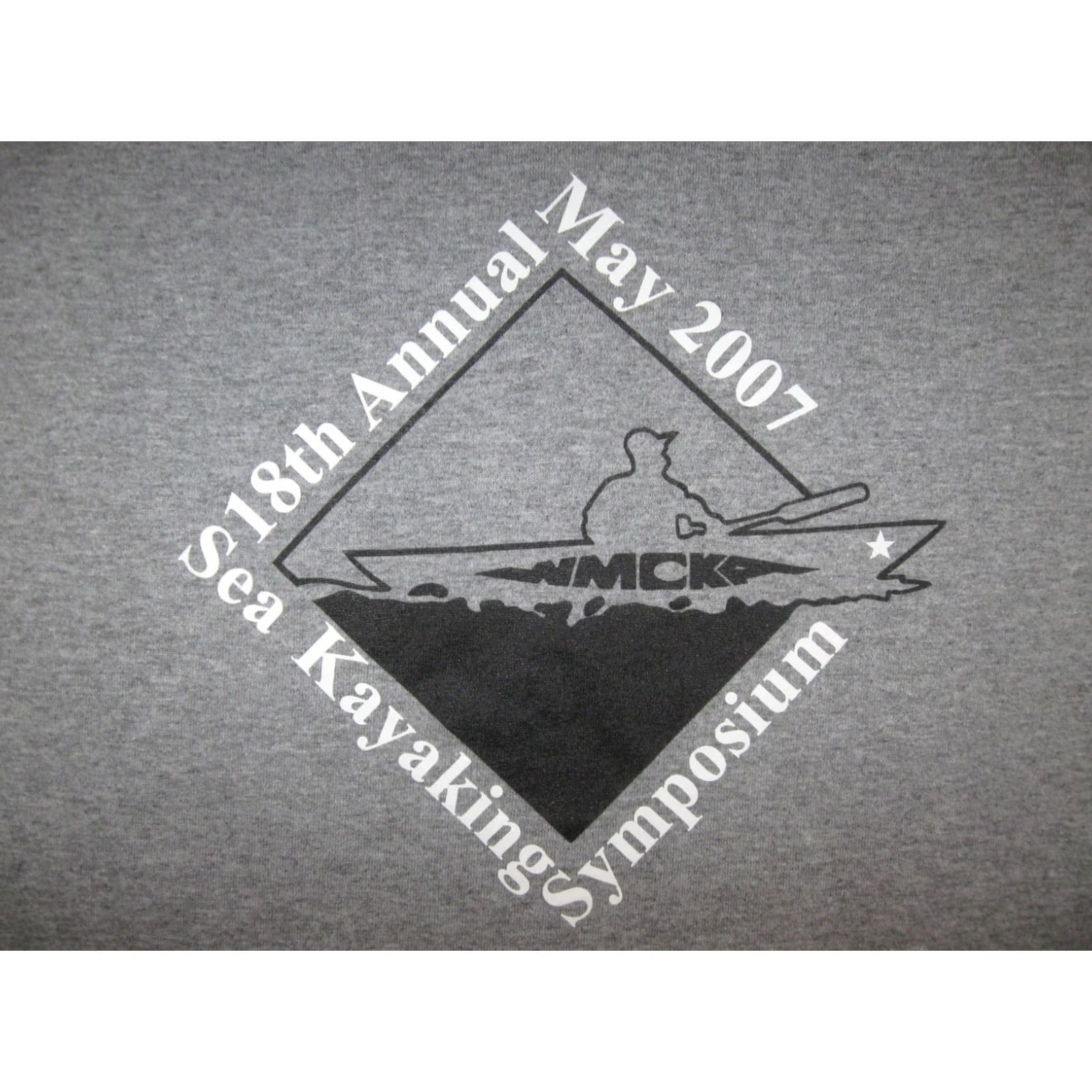 Jerzees 2007 KAYAKING SYPMOSIUM Shirt Mens Large West Michigan Coastal KAYAKERS WMCKA - Vintage Kayak Size US L / EU 52-54 / 3 - 3 Thumbnail