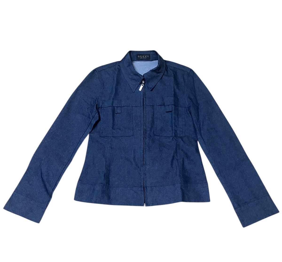 Gucci Gucci Double Pocket Pullover Zipper Denim Jacket Size XS / US 0-2 / IT 36-38 - 1 Thumbnail