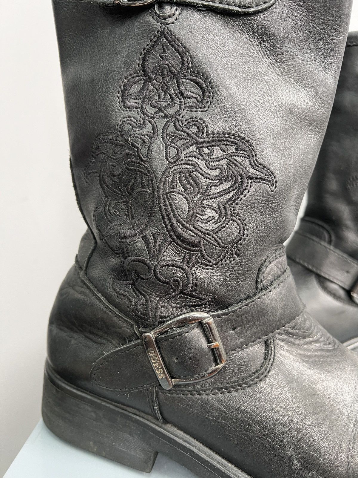 Designer × Guess ENGENDERED GUESS LEATHER HIGH BOOTS GUIDI STYLE Size US 9 / IT 39 - 4 Thumbnail