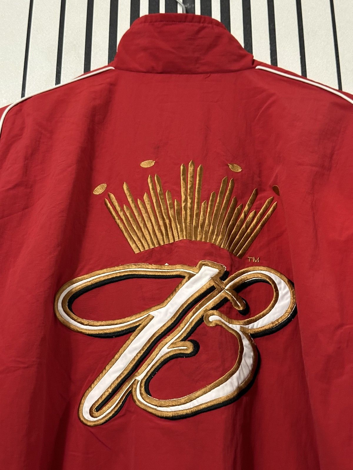 Budweiser 00’s Nascar Bud Y2k Multi-Patched Red Racing Jacket Size US XL / EU 56 / 4 - 14 Thumbnail