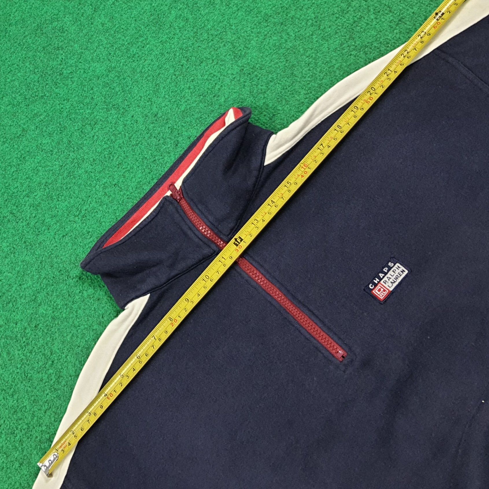 Chaps Ralph Lauren Vintage 90s Chaps Ralph Lauren Half Zipper Sweatshirt C282N5 Size US L / EU 52-54 / 3 - 11 Thumbnail
