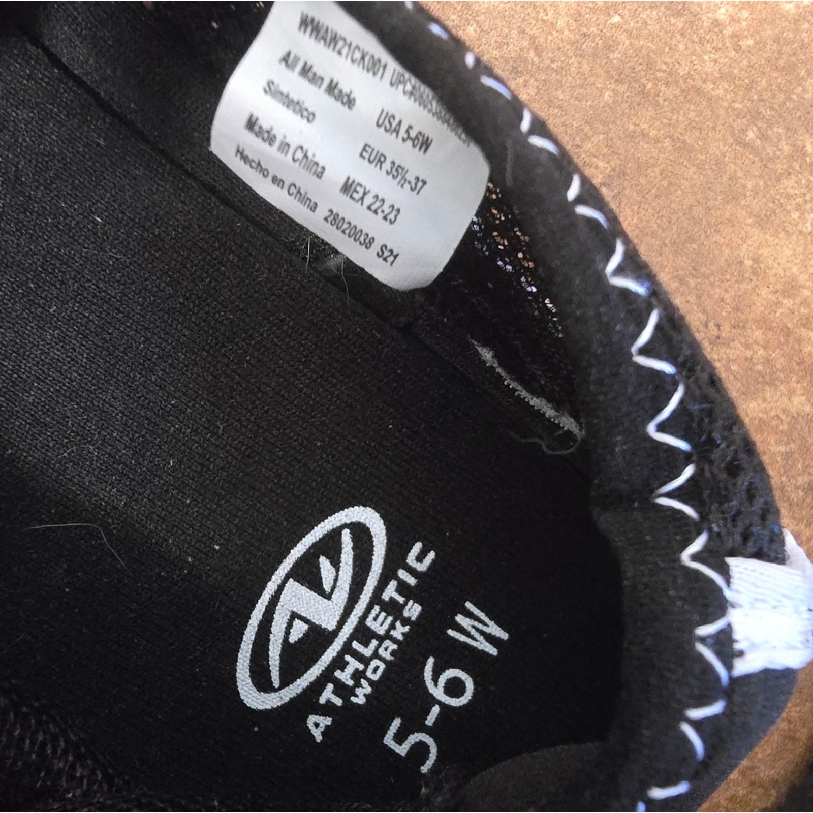 Athletic Works Black White | ATHLETIC WORKS | Water Shoe Size US 5.5 / EU 38 - 5 Thumbnail