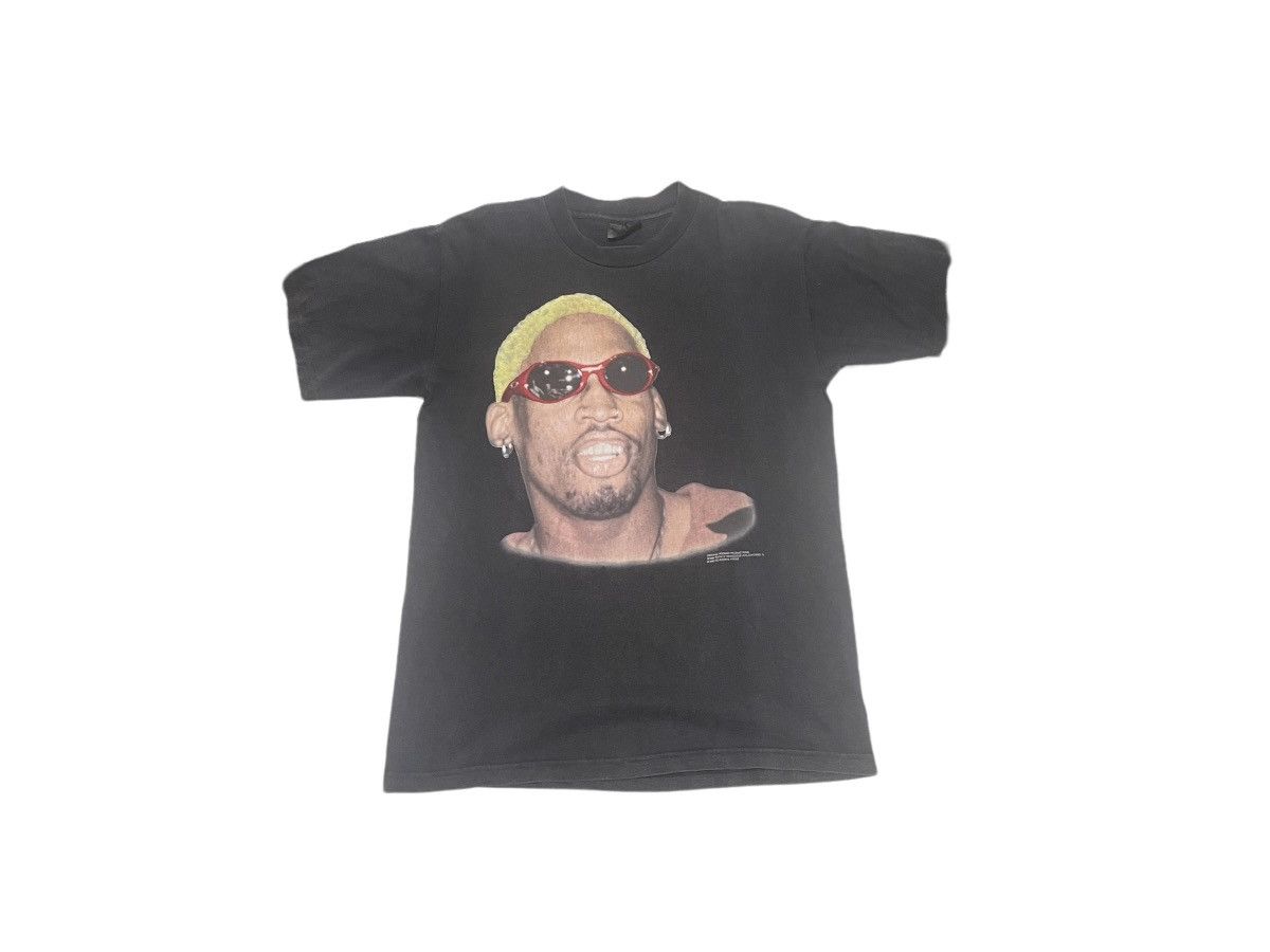 NBA Vintage 1996 Dennis Rodman Tshirt Big Face Size US M / EU 48-50 / 2 - 9 Thumbnail
