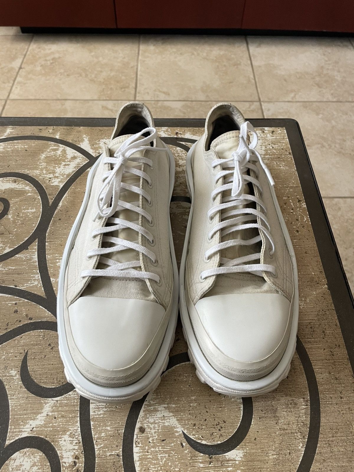 Adidas × Raf Simons Raf Simons x Adidas New Runner Talc Size US 12 / EU 45 - 2 Thumbnail