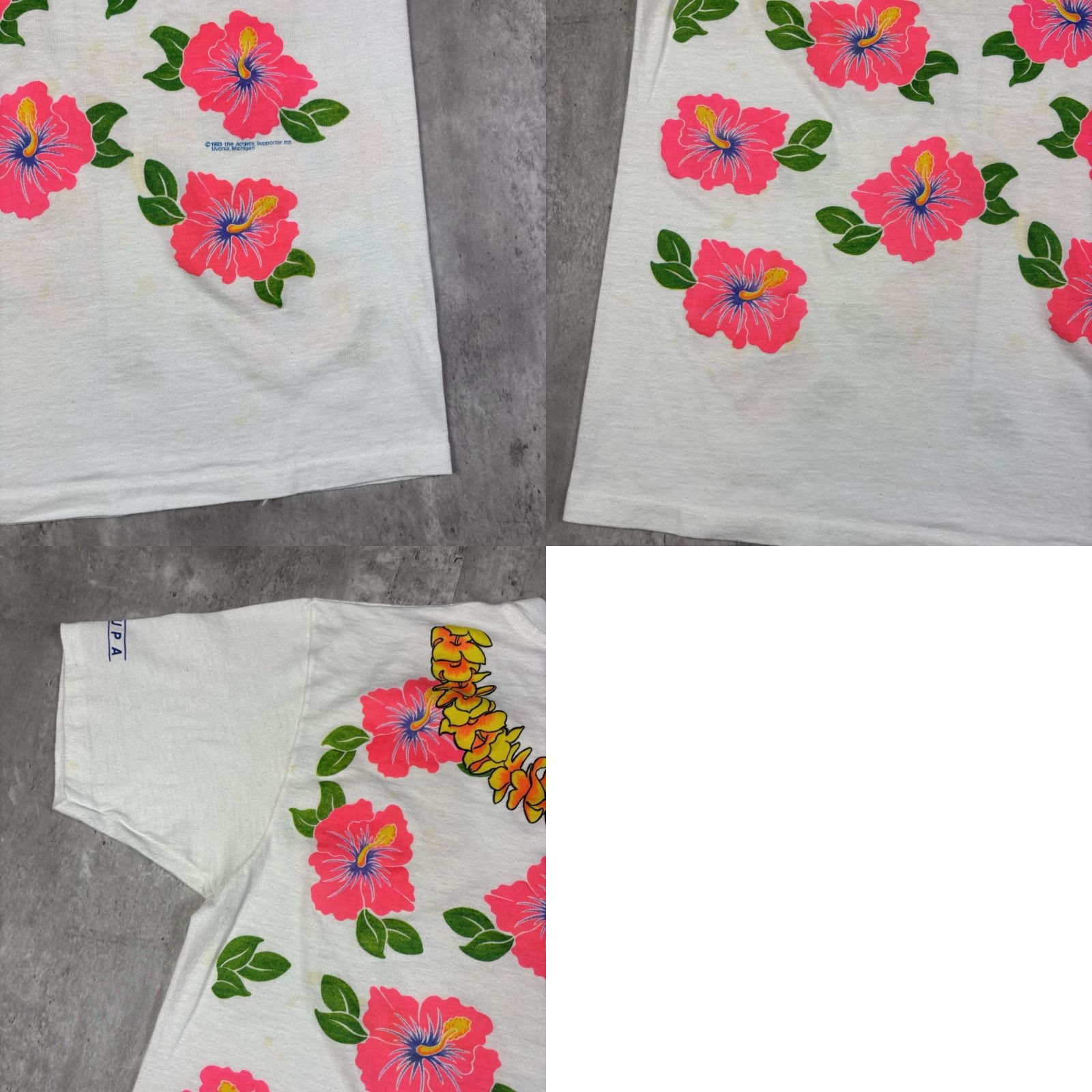 Hanes VINTAGE Hanes T-Shirt 80s Graphic Print Crew Neck Short Sleeve L Blue USA 80s 90s Cars Free! Superman Men Mens Regular Single Stitch Mock- up? Size US L / EU 52-54 / 3 - 9 Thumbnail