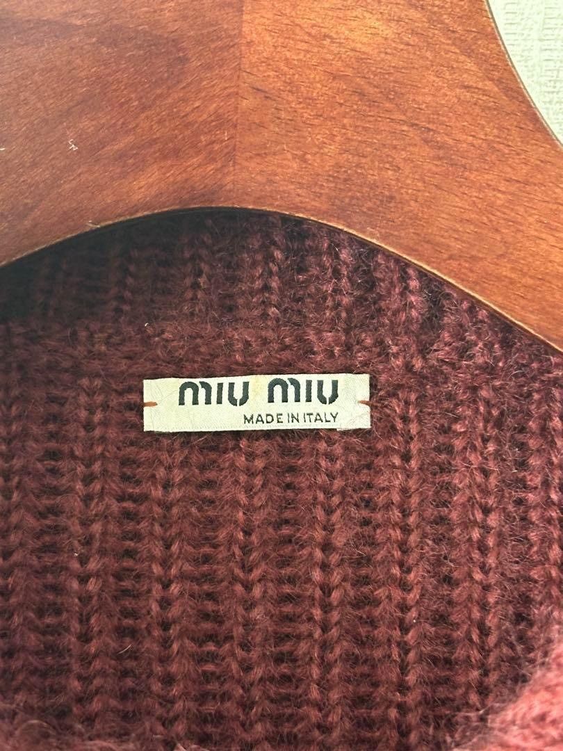 Miu Miu MIU 1990s mohair knit jacket Size US M / EU 48-50 / 2 - 6 Thumbnail