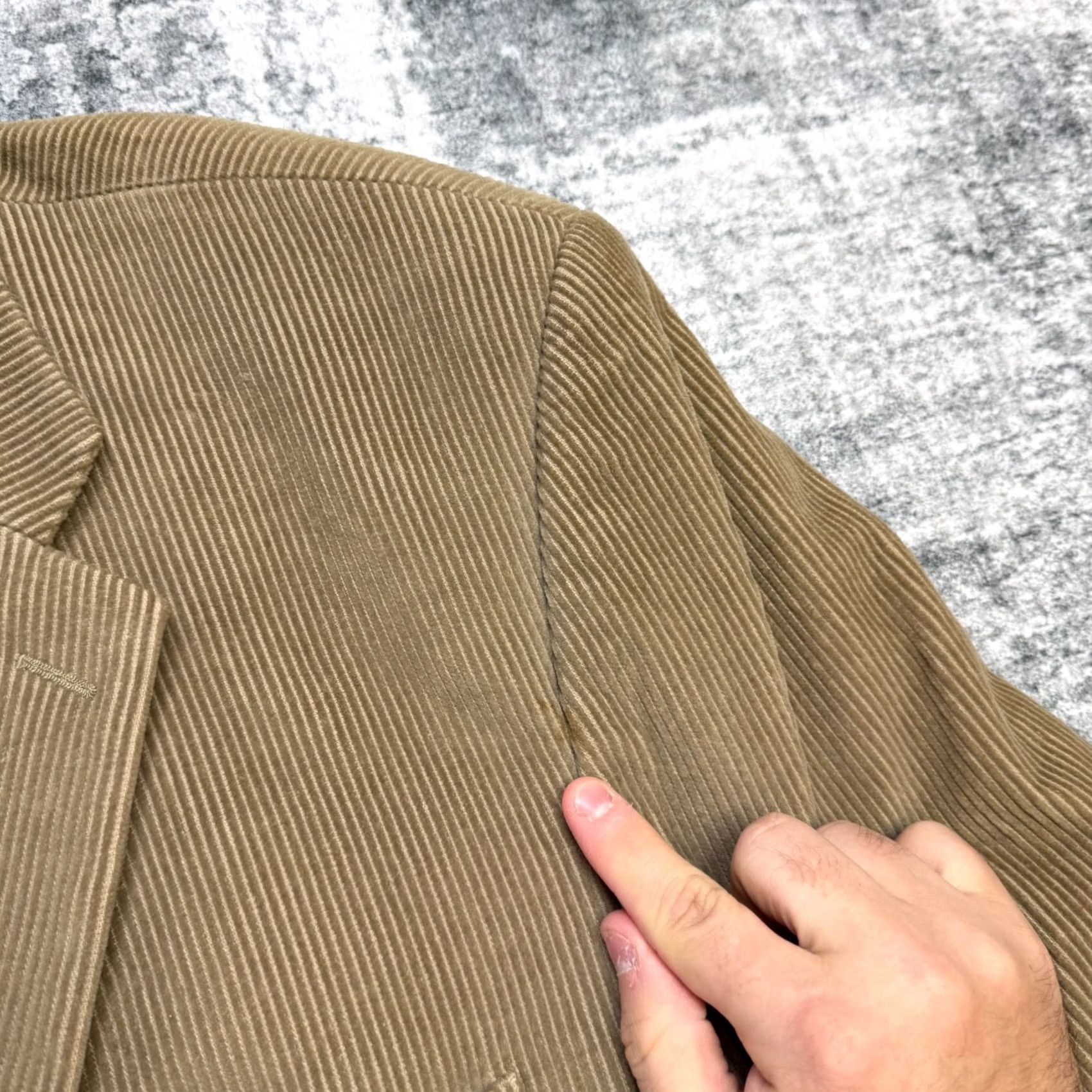 Ralph Lauren Ralph Lauren Blazer Jacket Mens 48L Brown Corduroy Sport Coat Academia Professor Blazer Notch Lapel Single-Breasted 2-Button Front Long Coat/Jacket Size 48R - 5 Thumbnail