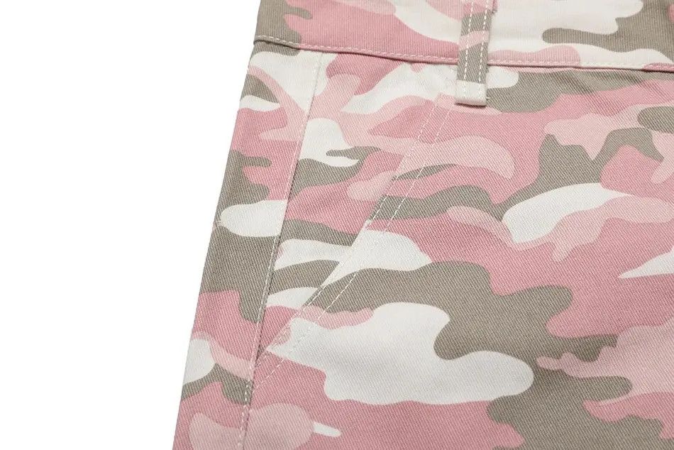 Japanese Brand Camouflage Patchwork Jeans Cargos Y2K Pockets Zipper Baggy Size US 32 / EU 48 - 5 Thumbnail