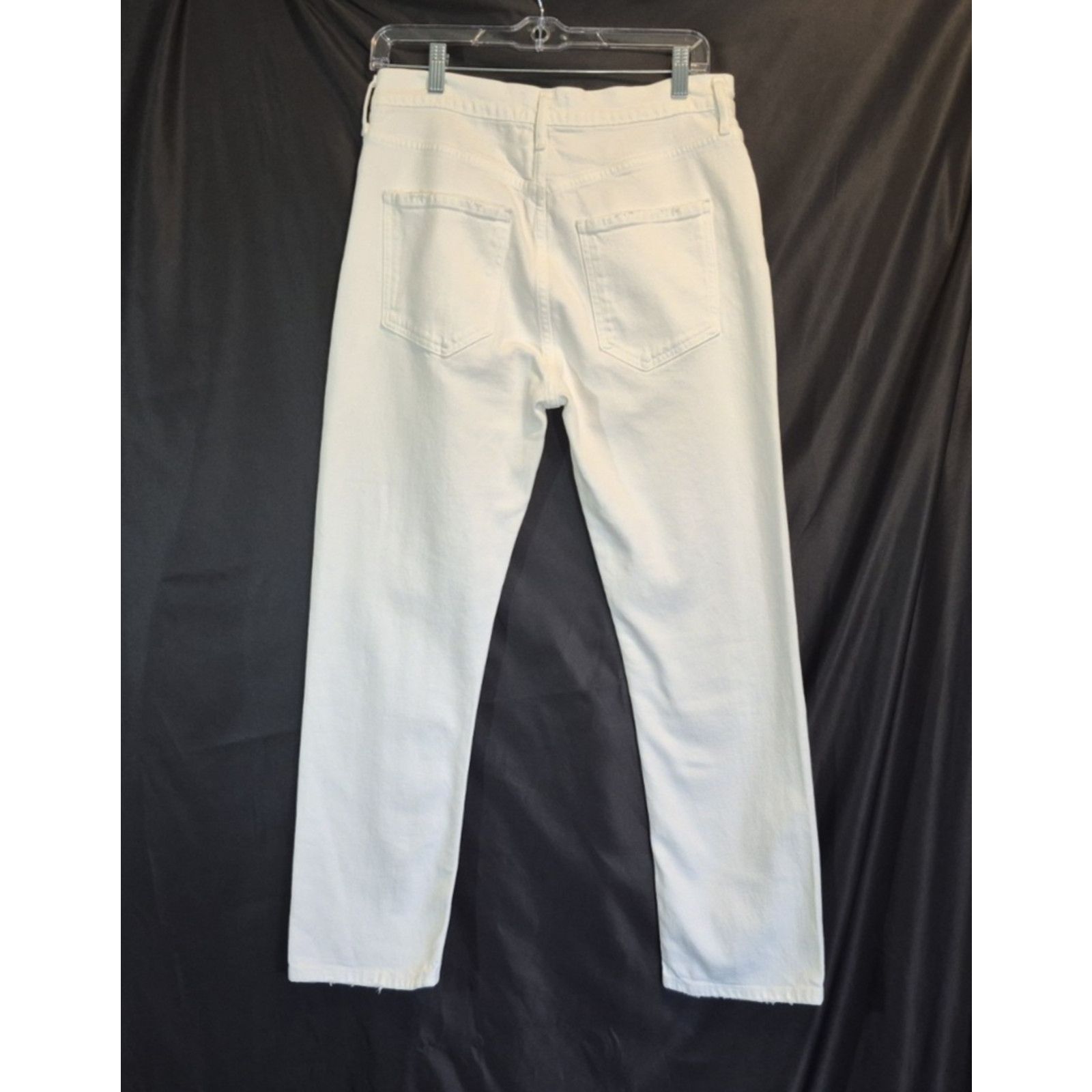 Agolde Agolde Womens Riley Crop High Rise White Jeans 28 Size 28" / US 6 / IT 42 - 8 Thumbnail
