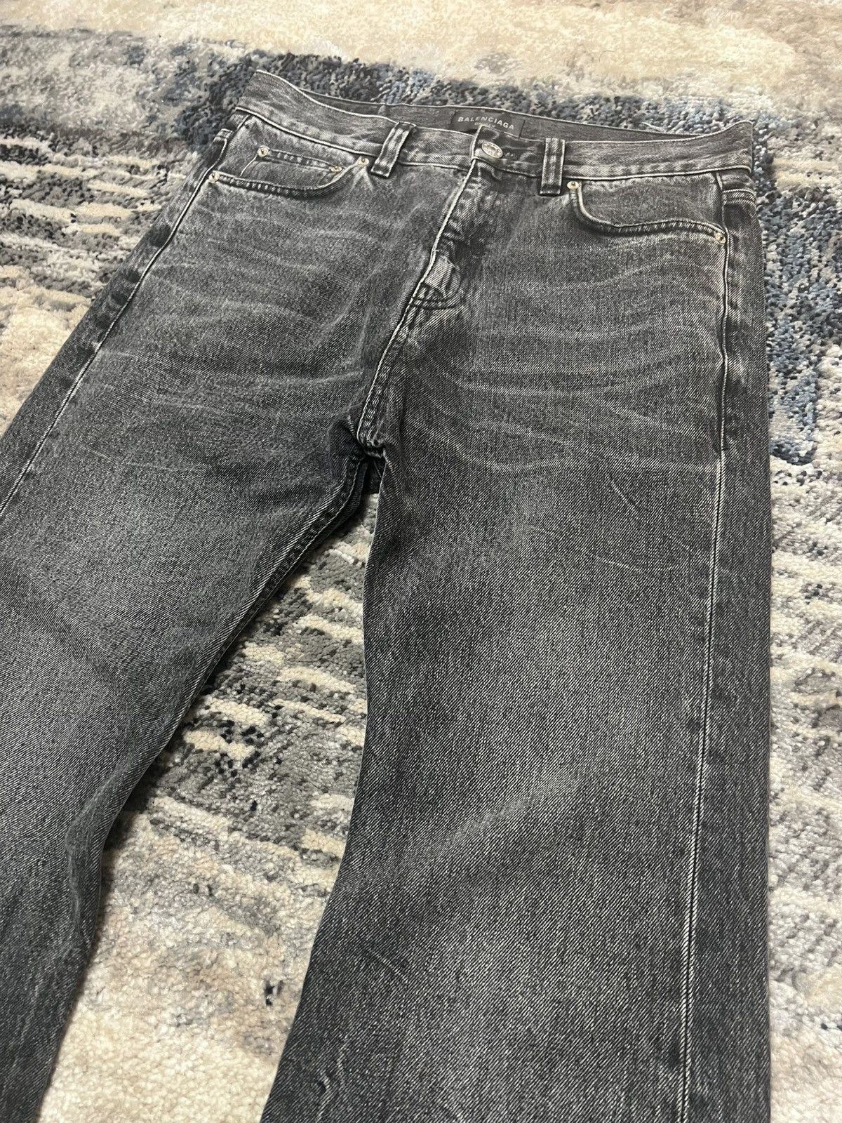 Balenciaga Balenciaga SS23 Lost Tape Denim Black Gray Size US 31 - 3 Thumbnail