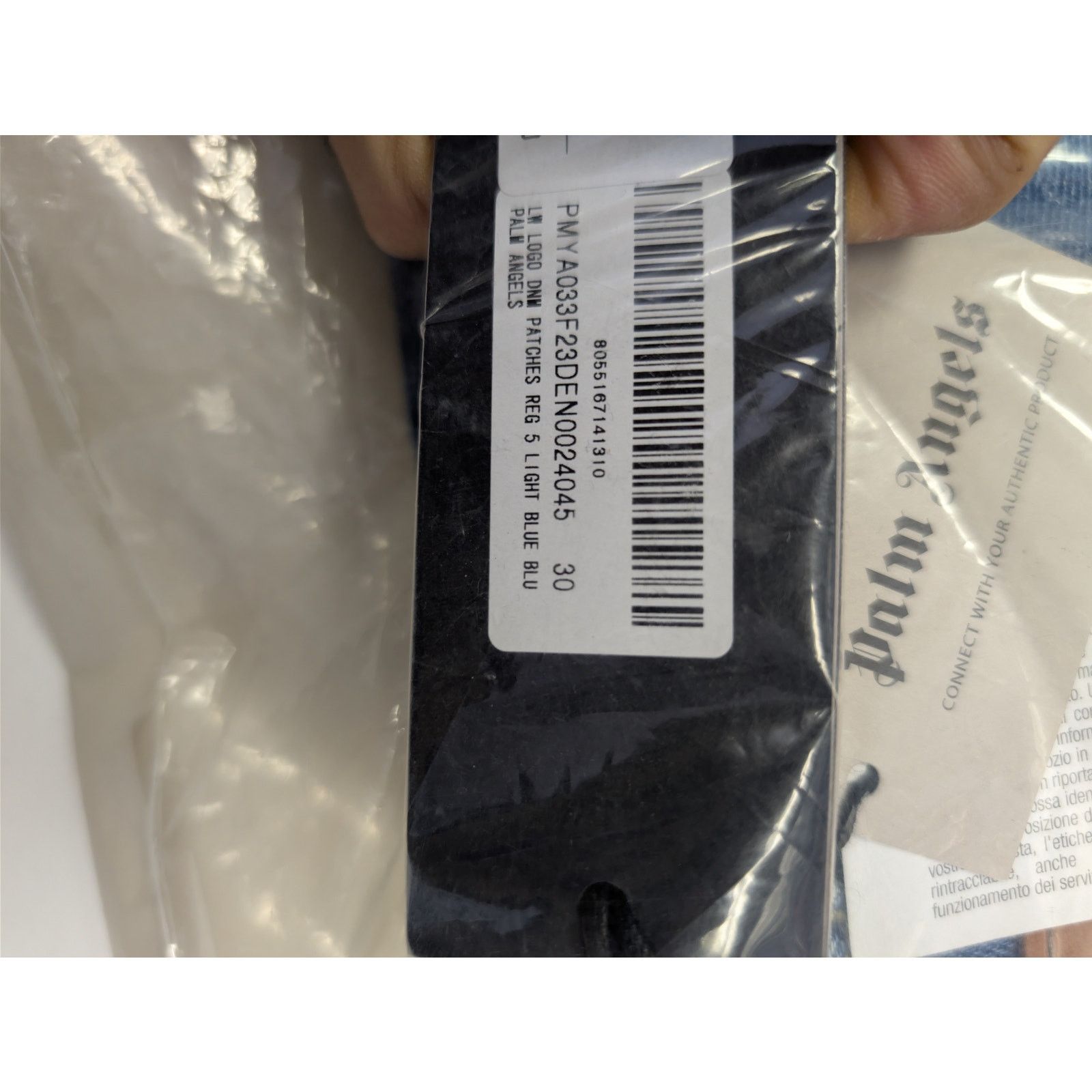 Palm Angels o1rshd1 LW Logo Denim Patches Regular Fit Jeans Light Blue Size US 30 / EU 46 - 23 Thumbnail