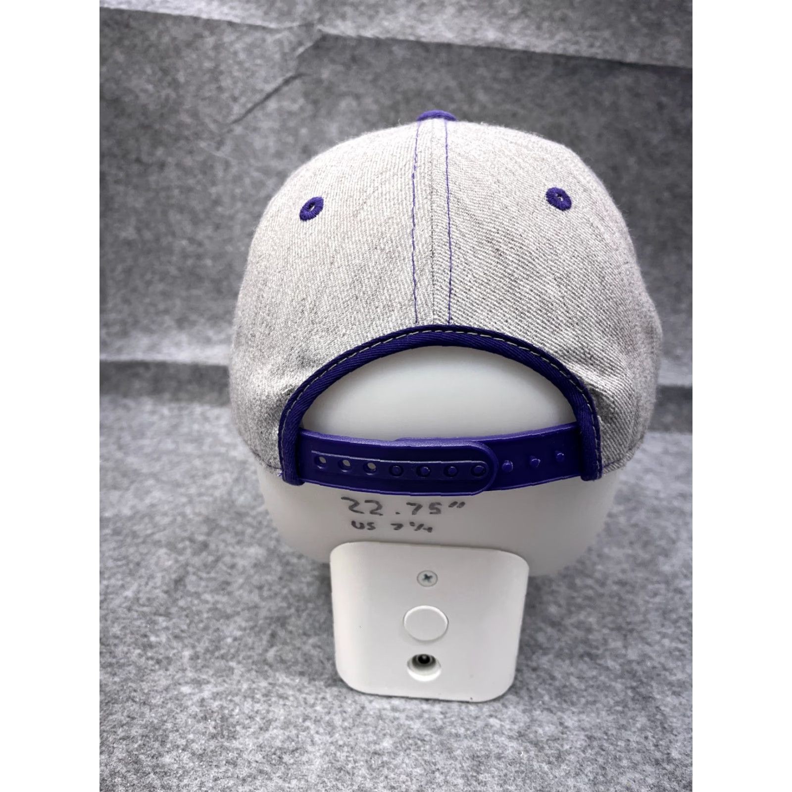 Vintage Aksels Hat Cap Snap Back Adult One Size Gray Purple Acrylic Wool Blend Baseball Cap Men Size ONE SIZE - 6 Thumbnail