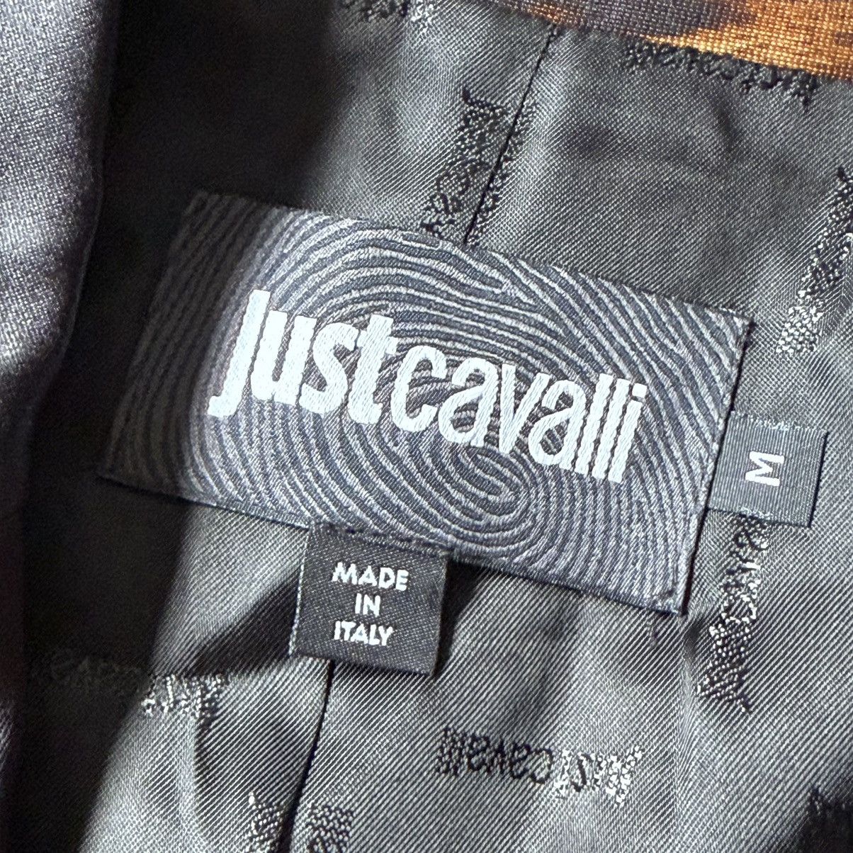 Just Cavalli Just Cavalli - Single Button Printed Tuxedo Jacket Size M / US 6-8 / IT 42-44 - 6 Thumbnail