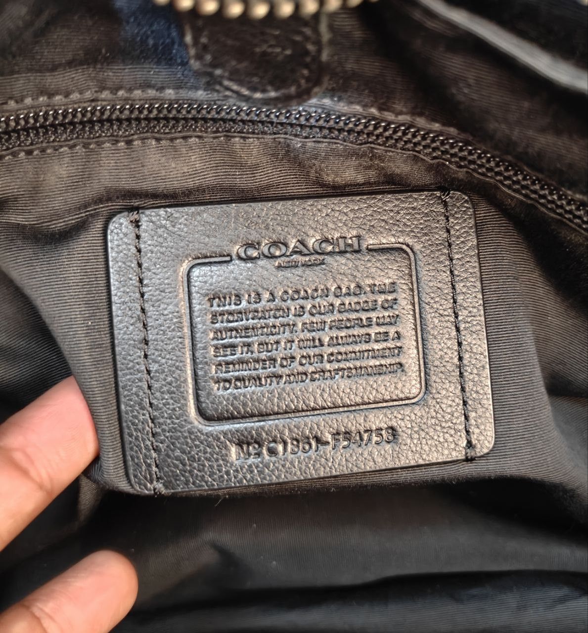 Coach Coach New York Leather Hand Bag Size ONE SIZE - 11 Thumbnail
