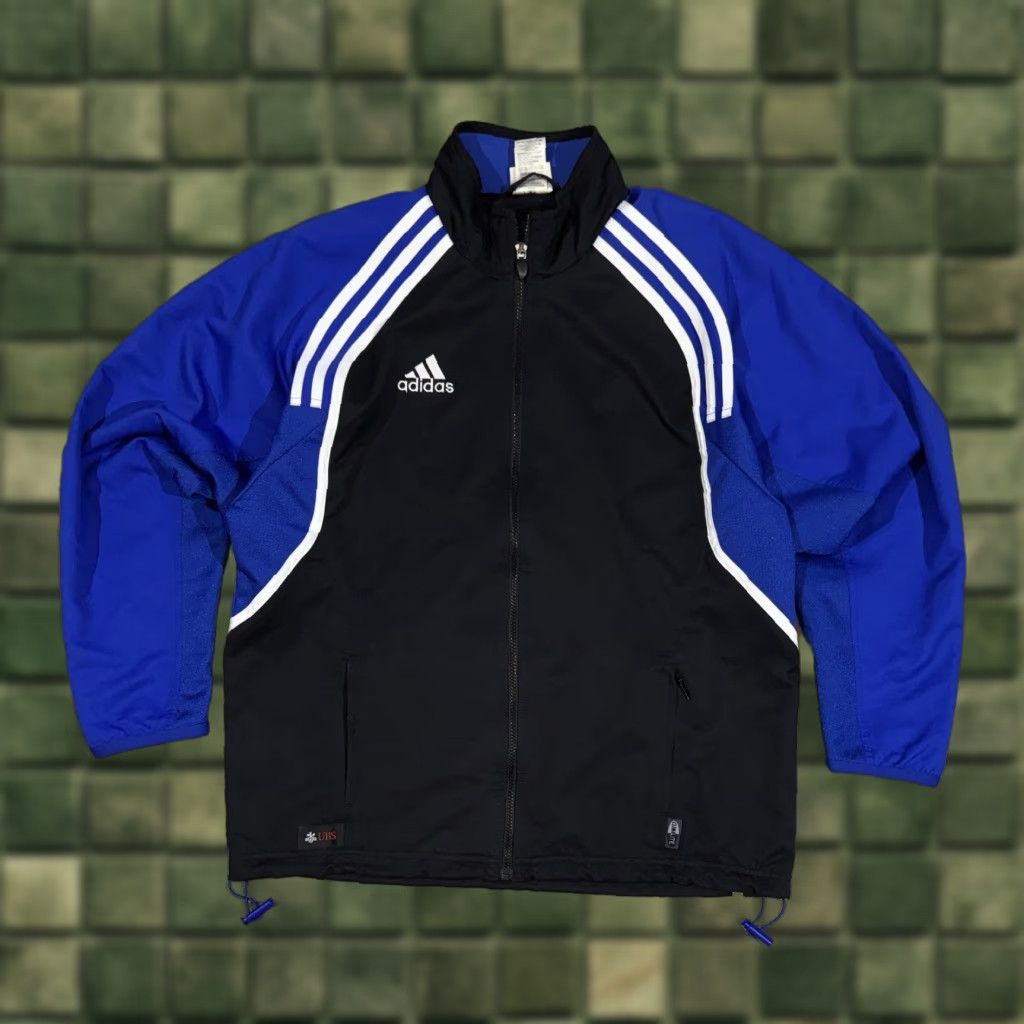 Adidas VINTAGE Rare 90s Adidas Tracksuit Jacket Pants Blue Black M Men ...